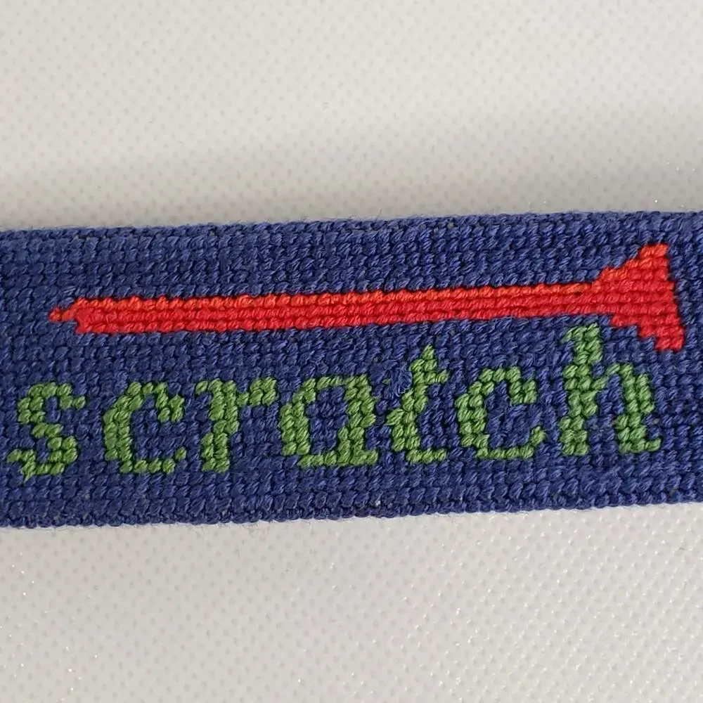 Smathers Branson Needlepoint Belt Golf Clubs Tees Balls Mens Size 36 New